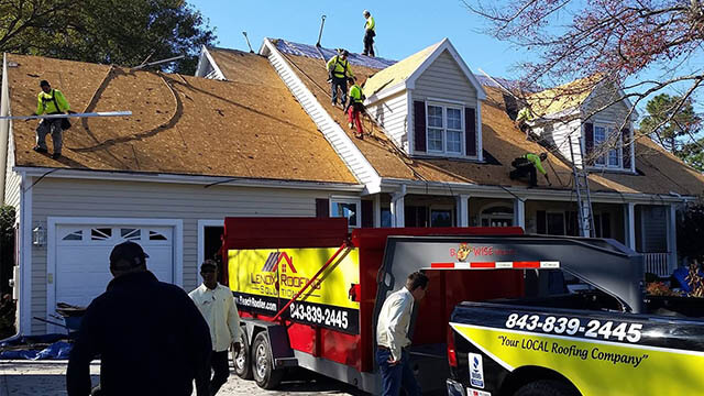 damaged roof